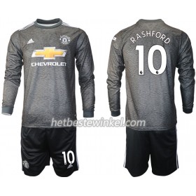 Manchester United Marcus Rashford 10 Voetbaltenues Kind Uit 2020/21 - LS (+ Korte broeken)